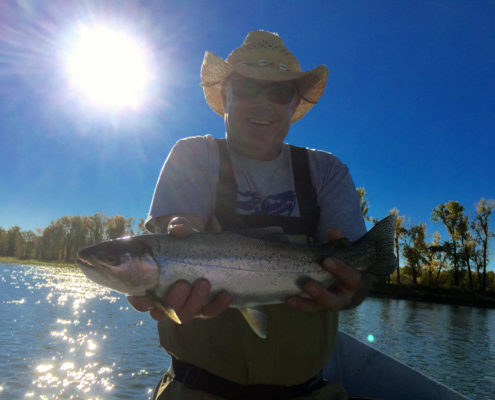 trout caught by Kevin, fly fishing guide and charter.