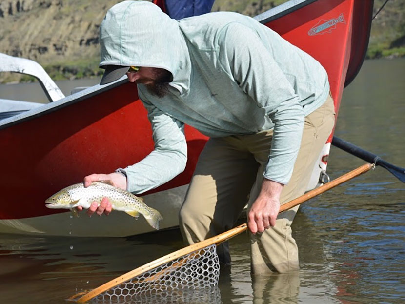 Alberta Fishing Guide Luke Russell, guided fly fishing trips on the Bow River