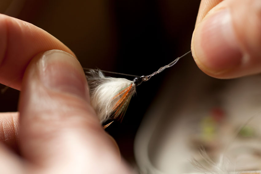 learn how to tie flies for fly fishing on the Bow River in Alberta.