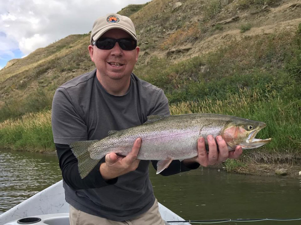 fishing guide alberta with trout