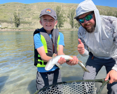 bow river fly fishing for kids and family