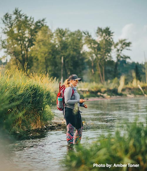 calgary women flyfishers on bow river