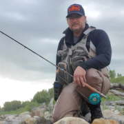 top notch flies owner, bryce is a fly fishing guide in southern alberta.