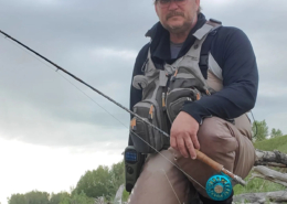top notch flies owner, bryce is a fly fishing guide in southern alberta.