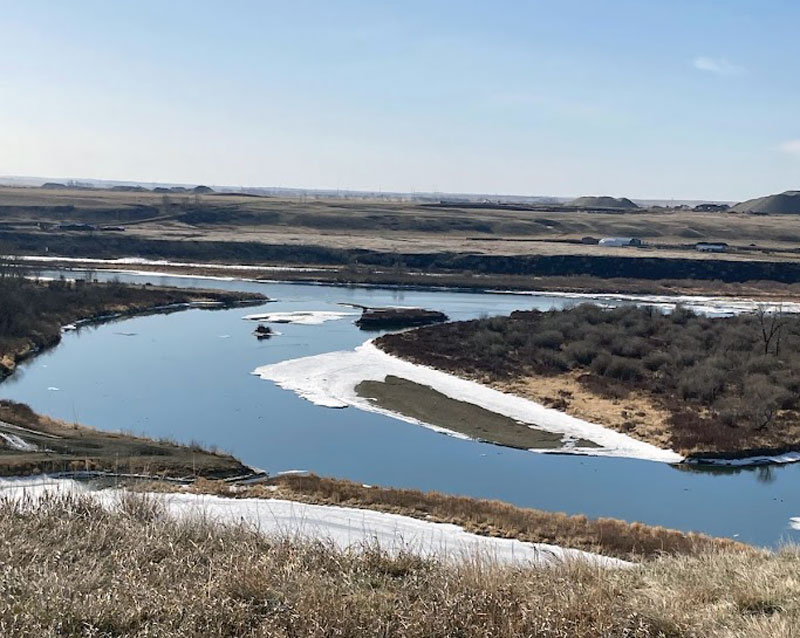 bow river valley near calgary for fishing