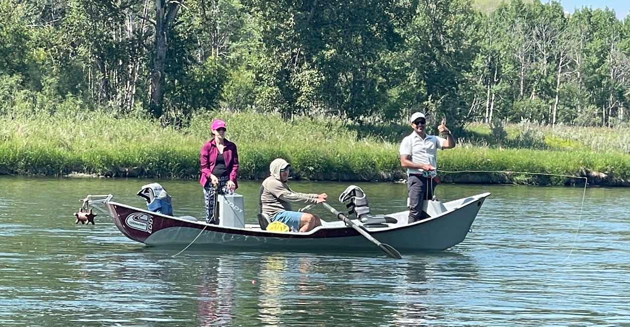 Full day fly fishing trip.