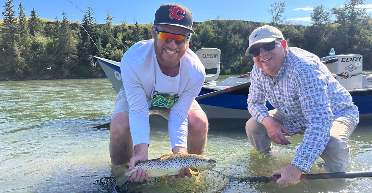 drift boat fly fishing in calgary alberta
