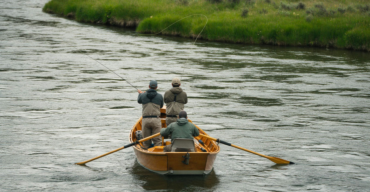 Drift boat fly fishing lessons in alberta