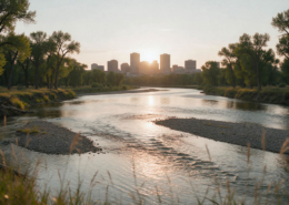 Bow river fly fishing in Calgary, Alberta