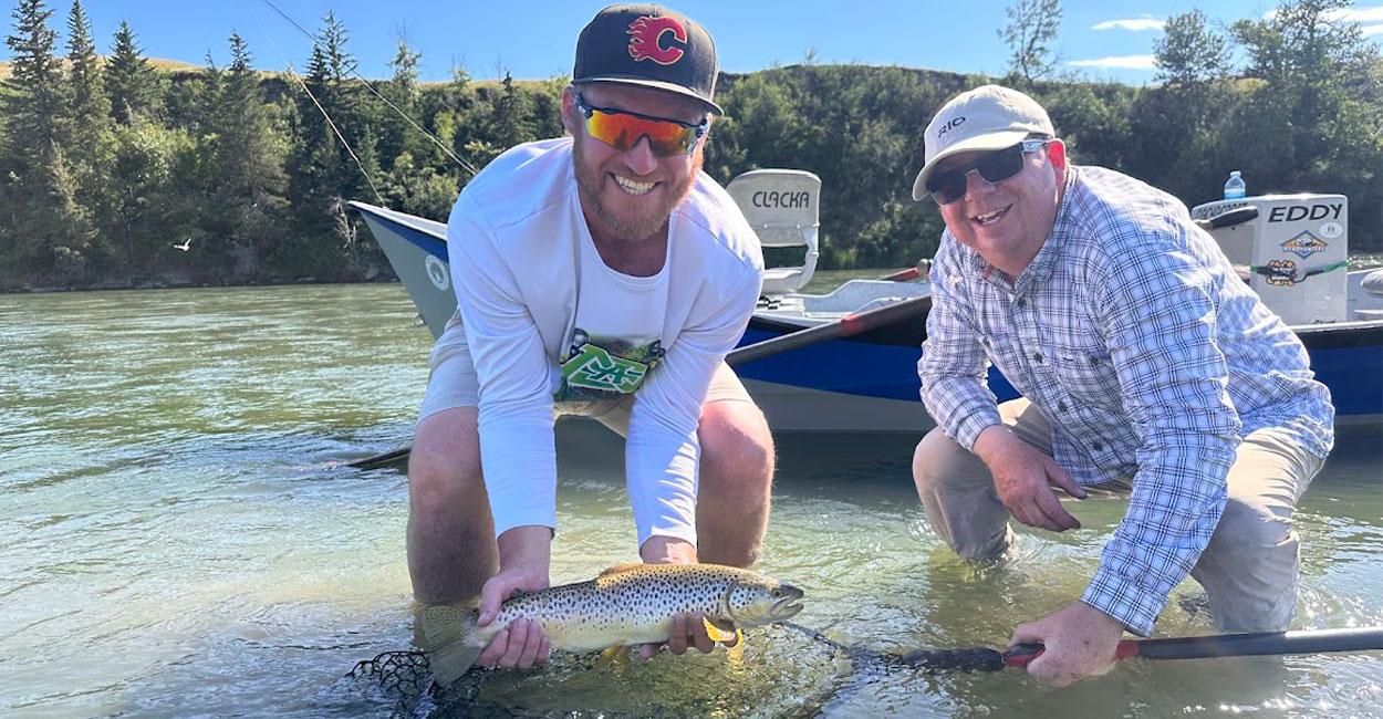 Beginner fly fishing lessons with Bow River Fly Fishing